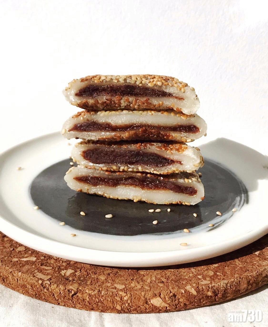 如果想吃得到口感更軟糯的糯米餅,可用紅豆泥代替蜜豆。(Instagram@sweetandtsao)