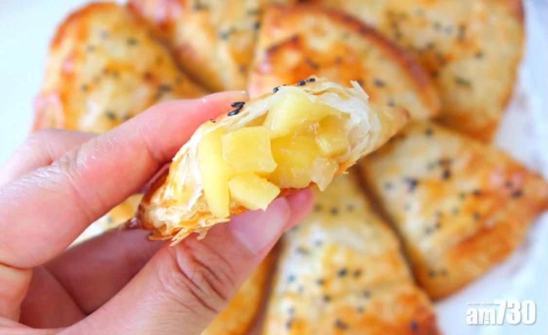 迷你蘋果批外脆內軟。