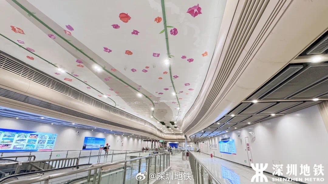 深圳地鐵7號線大堂面貌。(圖片來源:深圳地鐵)
