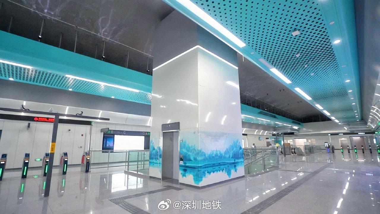 深圳地鐵3號線列大堂面貌。(圖片來源:深圳地鐵)