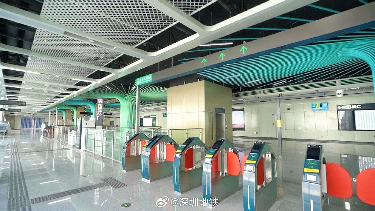 深圳地鐵3號線列大堂面貌。(圖片來源:深圳地鐵)