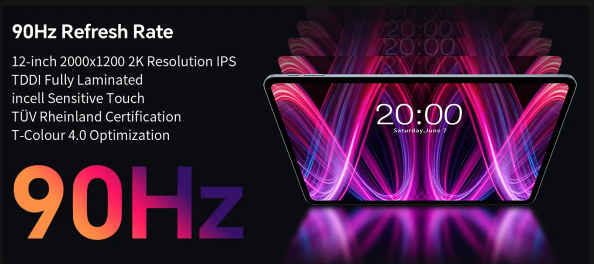 Teclast T60 Plus機身採用直邊切割金屬機身,厚度僅為8mm,而且更搭載四音腔喇叭。