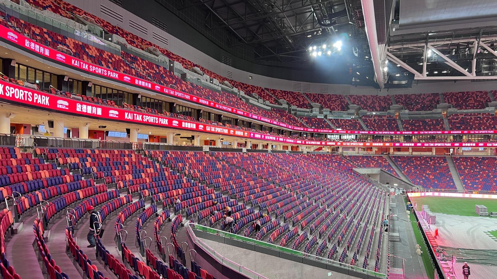 啟德體育園|主場館内部設計曝光 南看台座椅砌成「啟德」二字