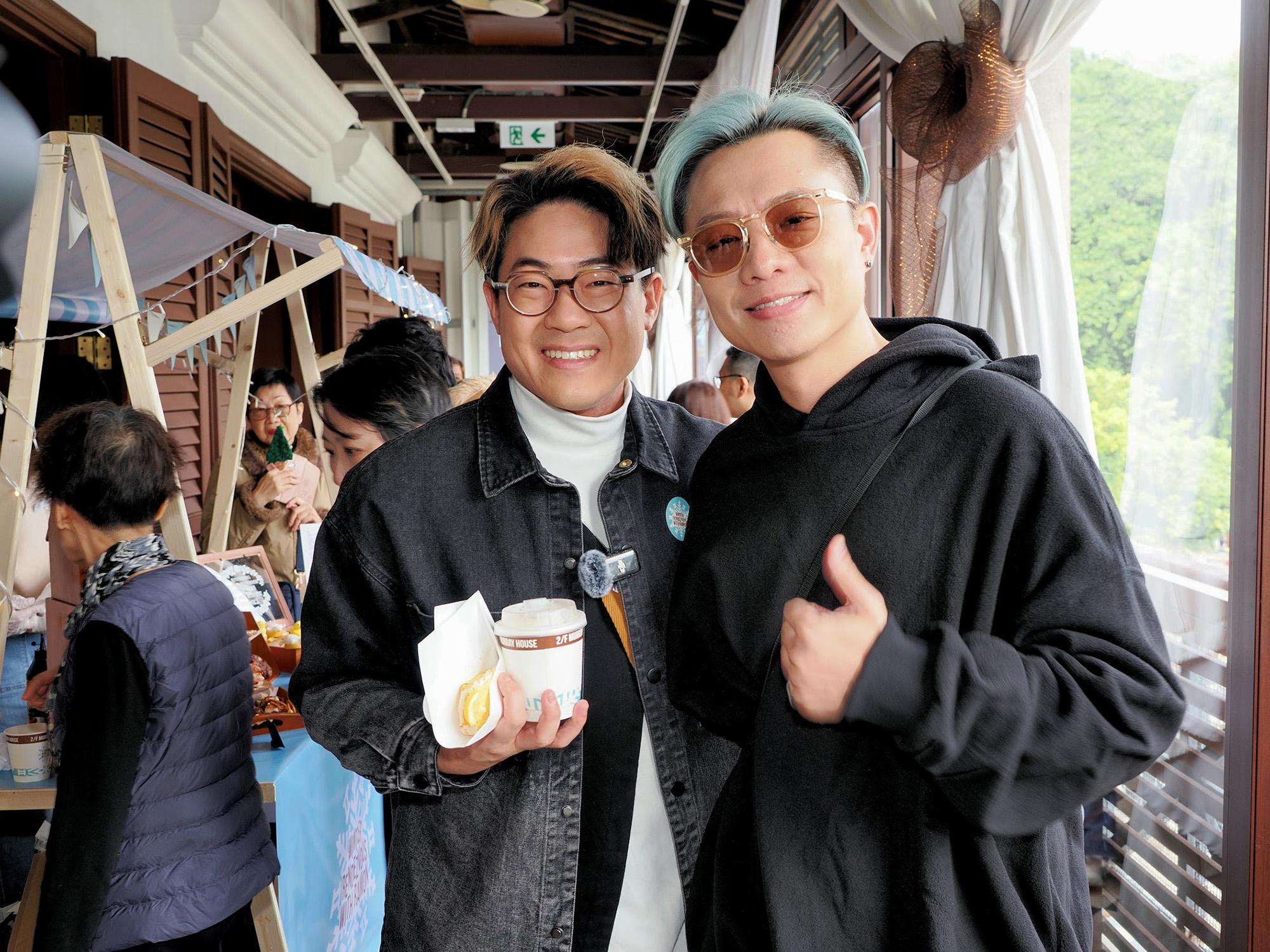 中二師弟梁浩賢嚟撐師兄場。