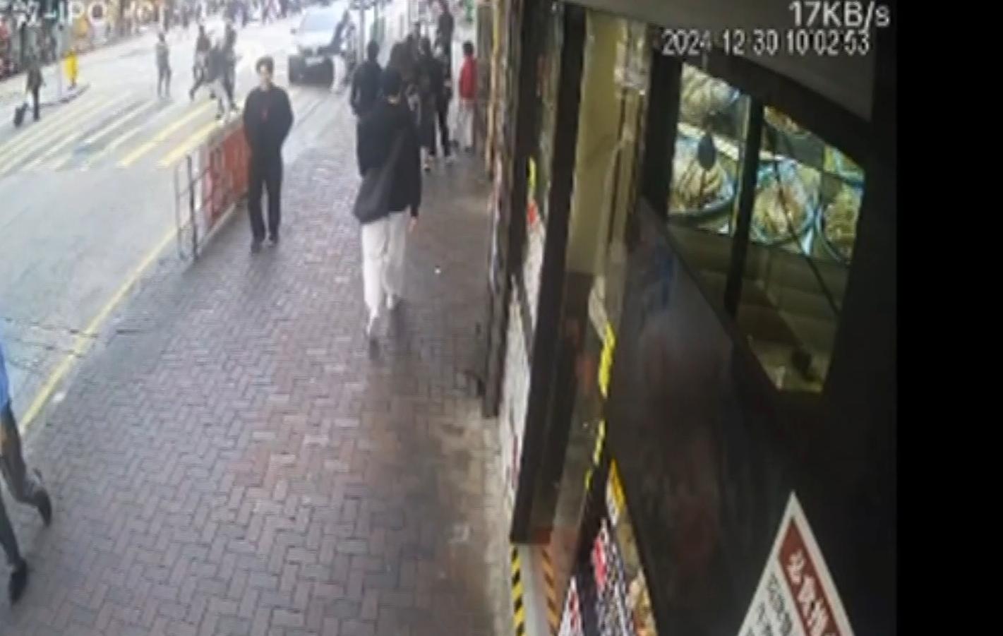 佐敦發生奪命車禍。(有線電視新聞截圖)