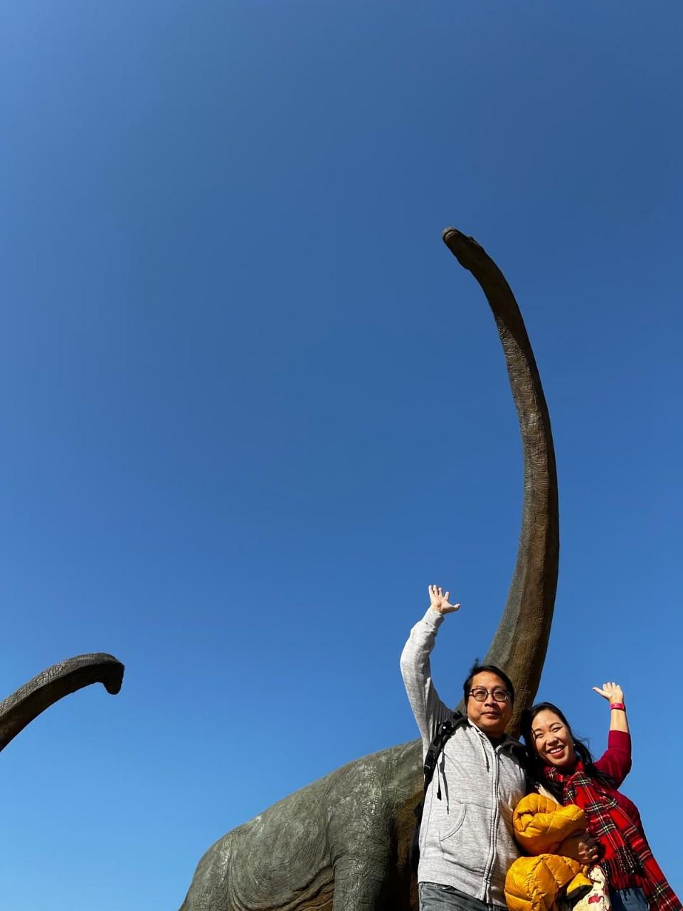 安徽省博物館的戶外恐龍雕塑