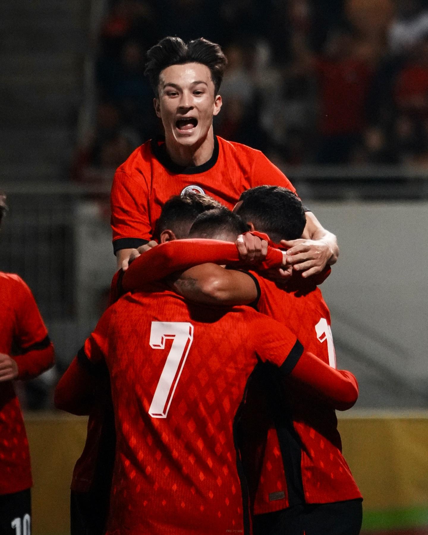 港足半場領先2比0。(HKFA FB)