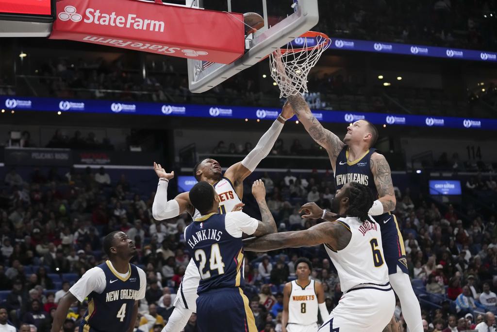 金塊加時以132:129擊敗鵜鶘。(美聯社)