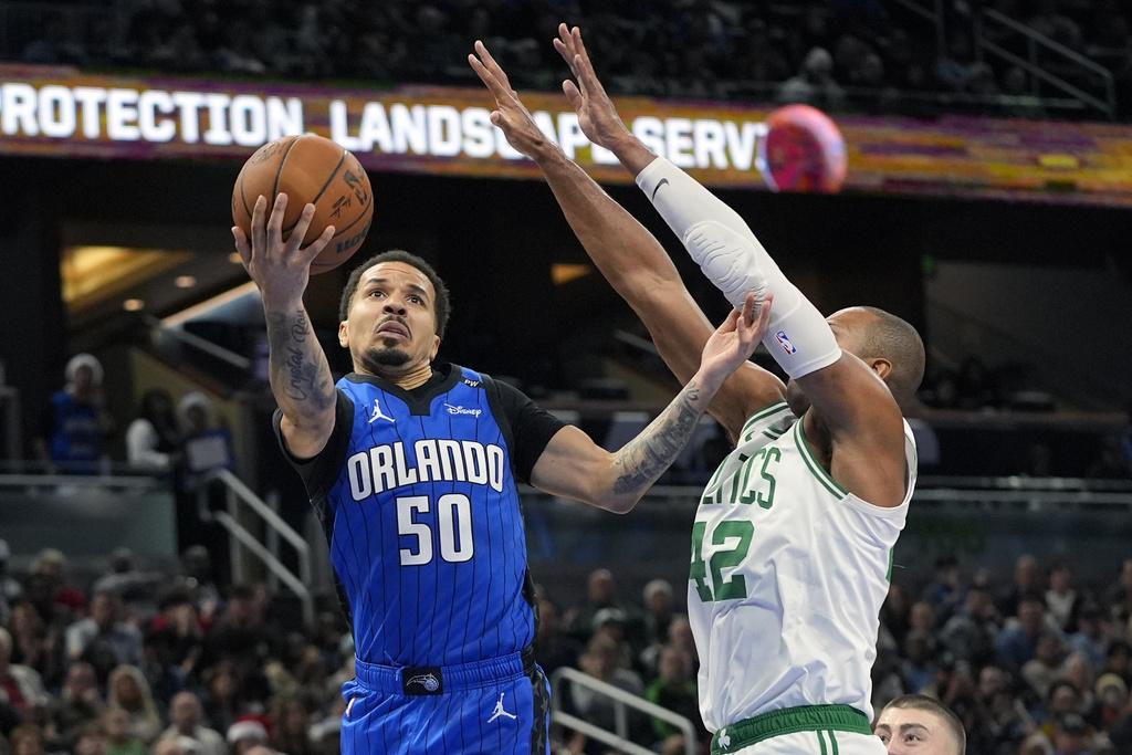 塞爾特人以104:108不敵魔術。(美聯社)