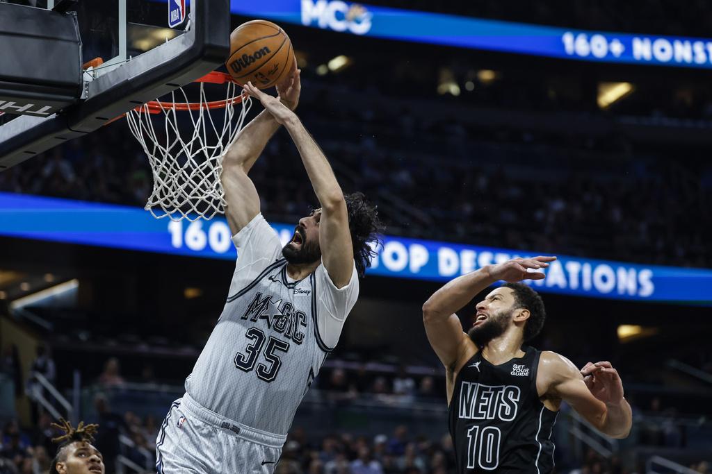 魔術102:101擊敗籃網。(美聯社)