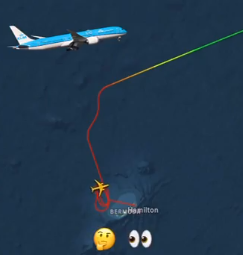 荷航685在大西洋上空意外改道。