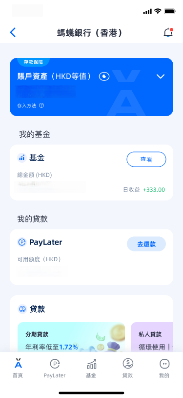 Step 3. 完成!已迅速開通螞蟻銀行戶口!