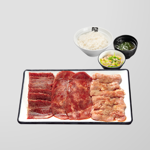 CHEAT DAY花椒孜然雙牛、雞定食(牛板腱赤身、牛舌、雞爽肉)$98/150克,$118/200克