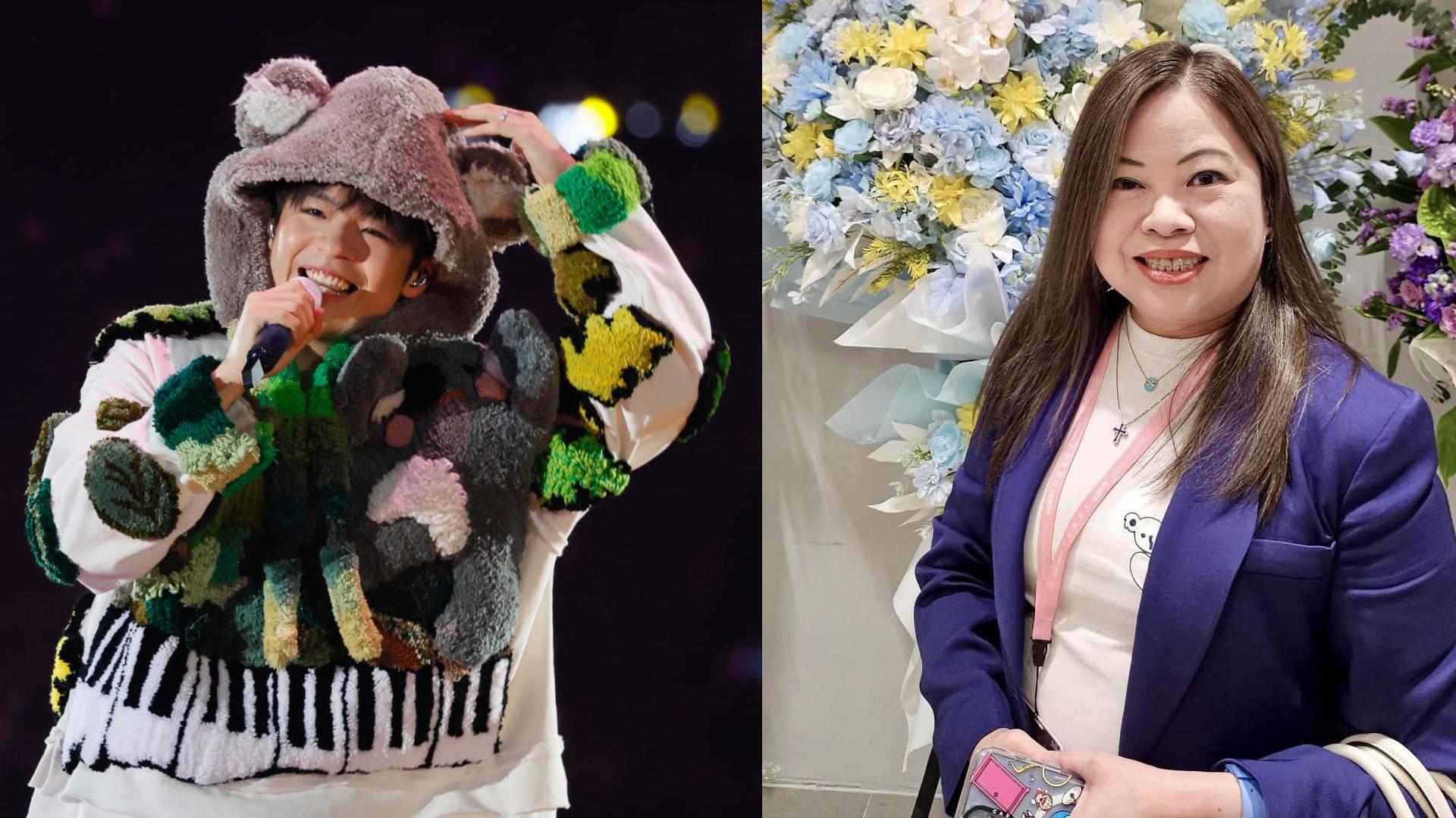 羅淑佩自稱是本地男團MIRROR成員陳卓賢(Ian)的忠實粉絲「Hellosss」。