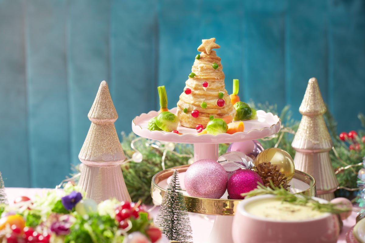 聖誕樹造型威靈頓素牛柳