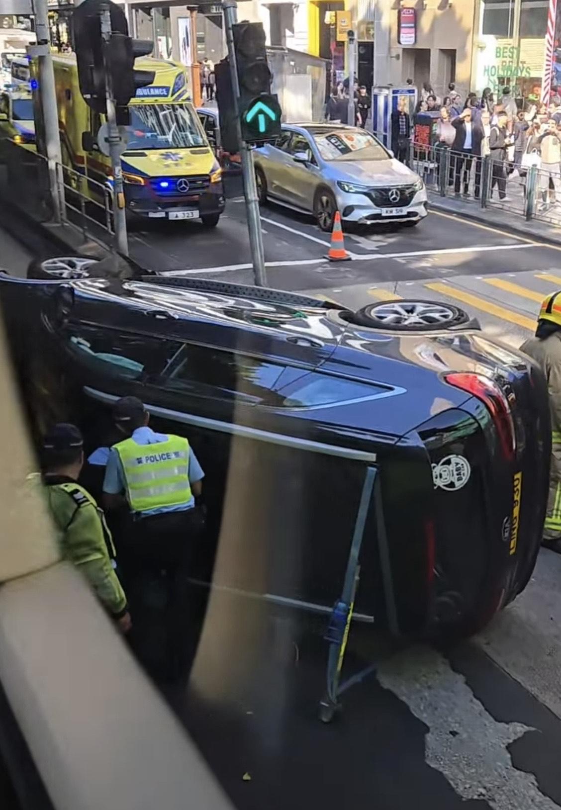 江若琳尖沙咀發生交通意外 。