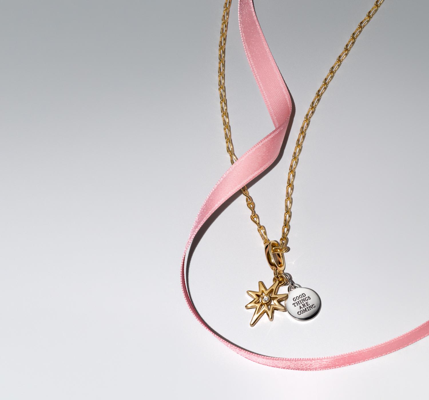 女朋友聖誕禮物|Pandora 可鑄刻北極星實驗室人造鑽石吊飾$599