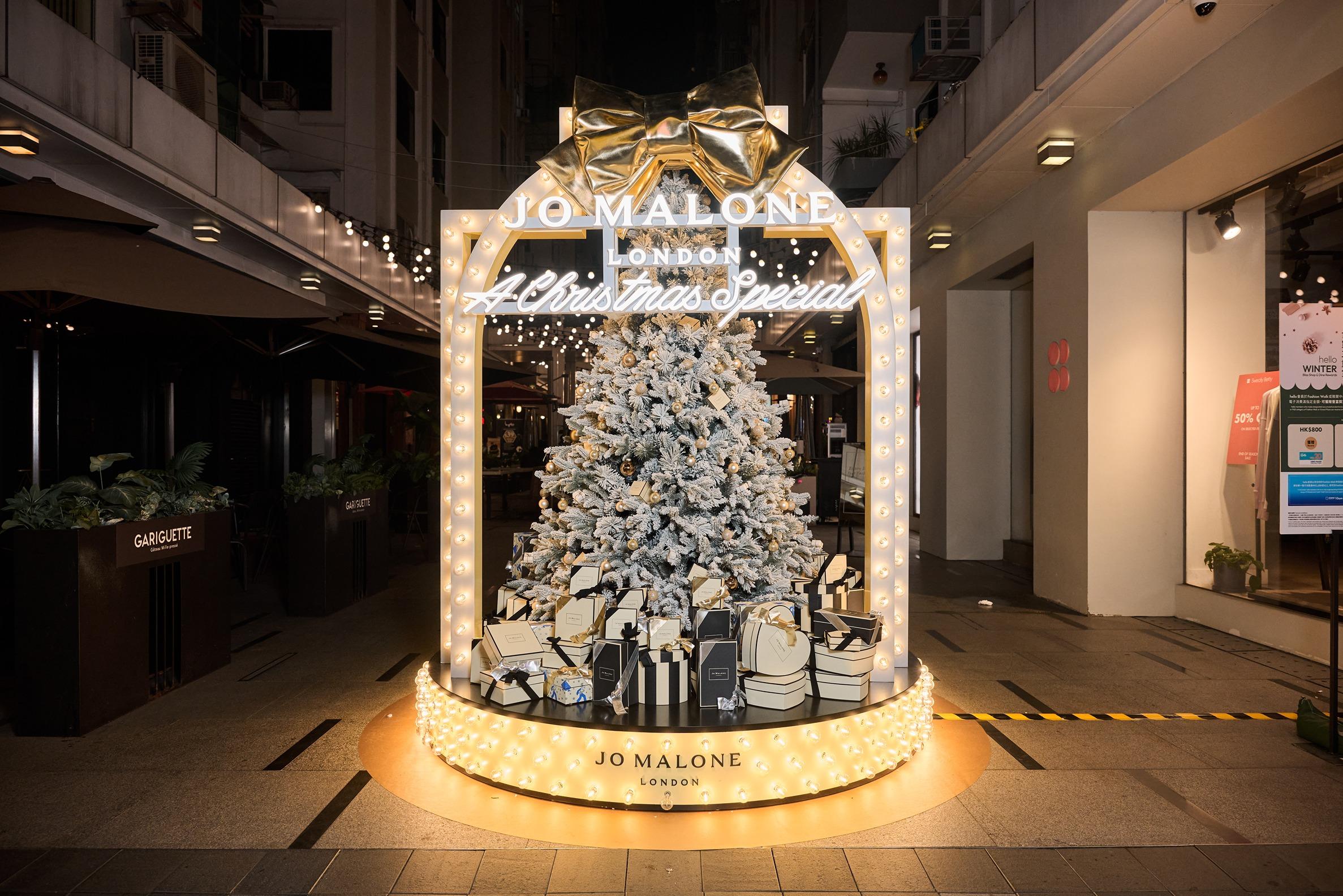 百德新街與食街披上Jo Malone London節日盛裝。