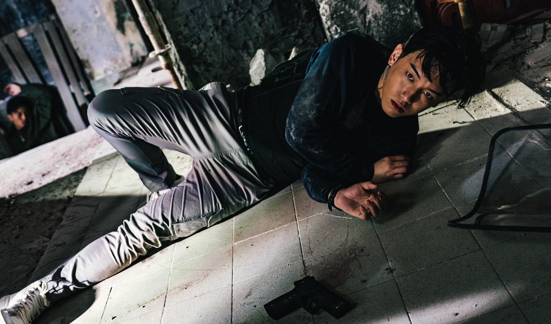 MC張天賦在《誤判》首次拍動作戲,自覺打得有型,但身形可再健碩一點。