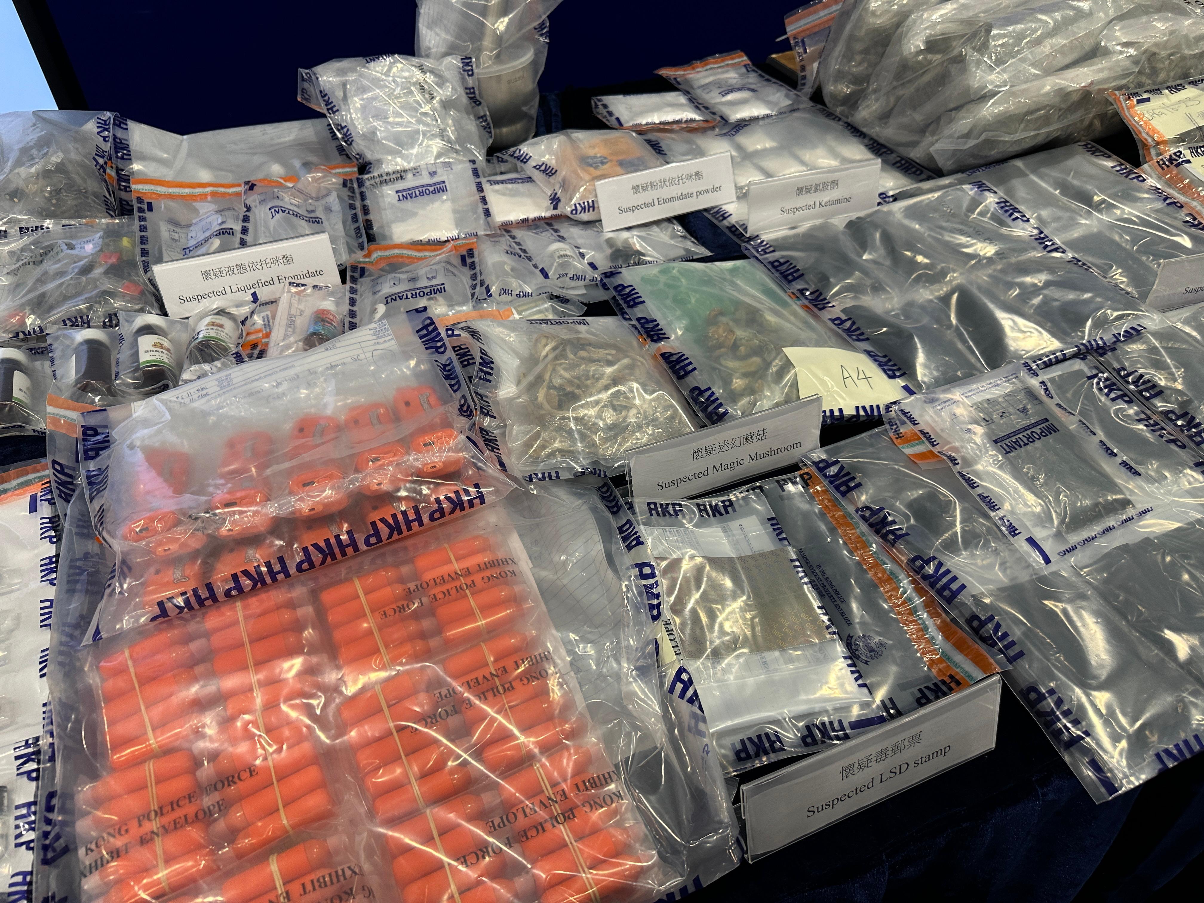 太空油|警破66宗毒品案檢近萬粒「太空油」 拘99人最細12歲