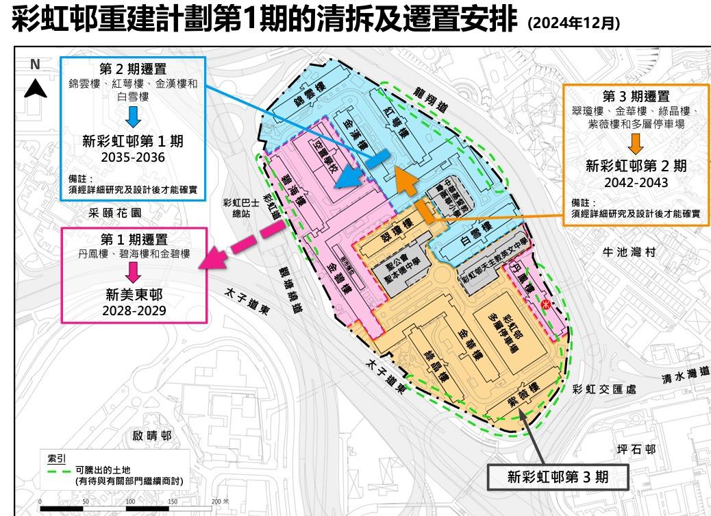 華富邨預留重鐵用地提前釋出 第3期重建提前6年完成遷置 (政府新聞處)