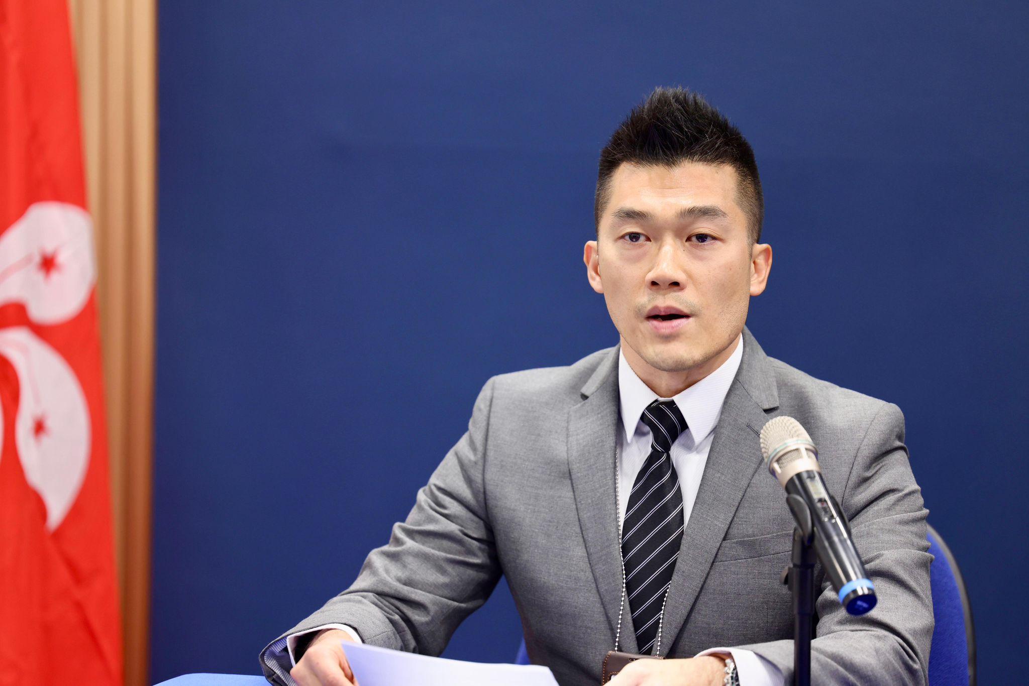 元朗警區行動主任總督察彭智偉。