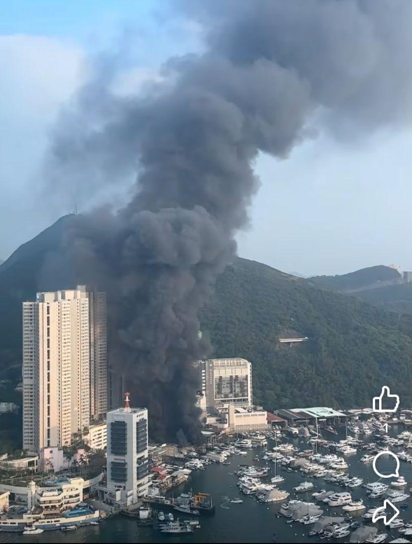 黃竹坑深灣道船廠大火(南區之友 2.0fb)