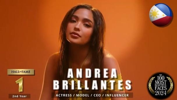 菲律賓演員Andrea Brillantes奪得全球百大美女冠軍。