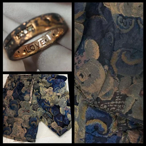 警方發布死者身上衣物和戒指的圖片。(互聯網)