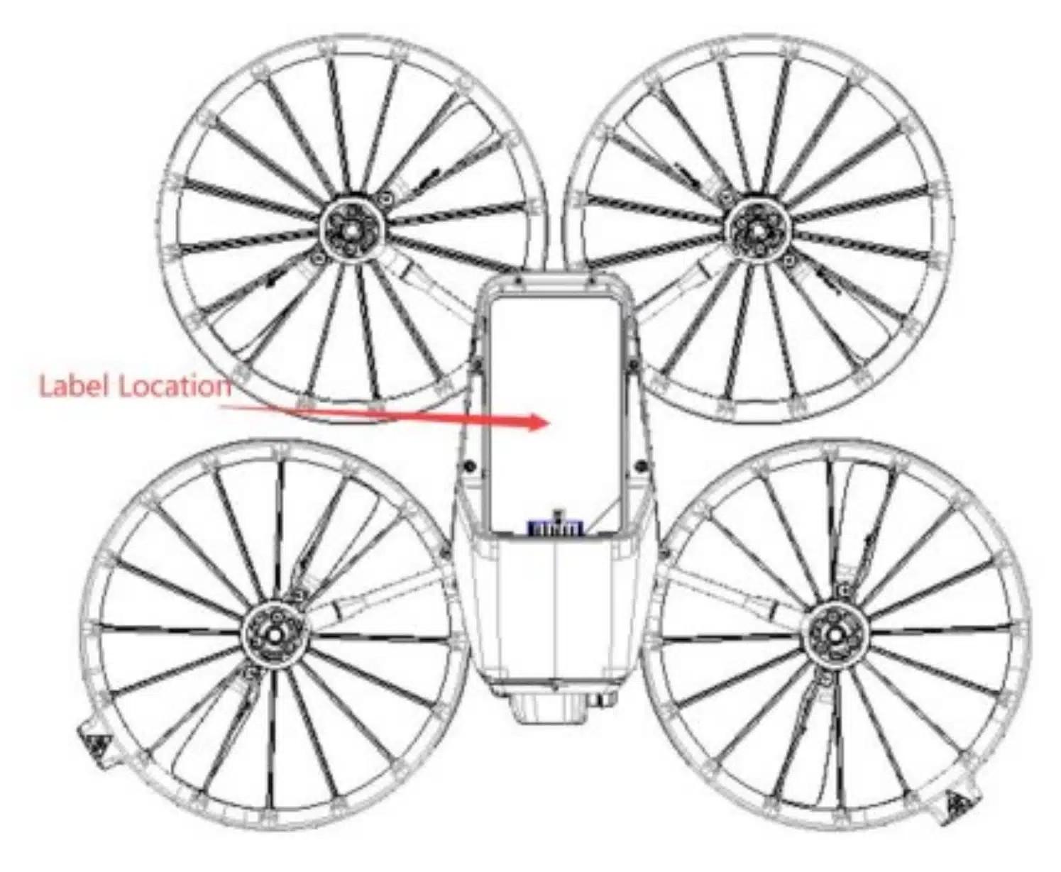 DJI Flip航拍機電池裝在機身頂部,有別於DJI其他型號。(相片來源:Drone XL)