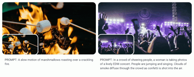 利用真實世界的圖像同樣可生成影片。