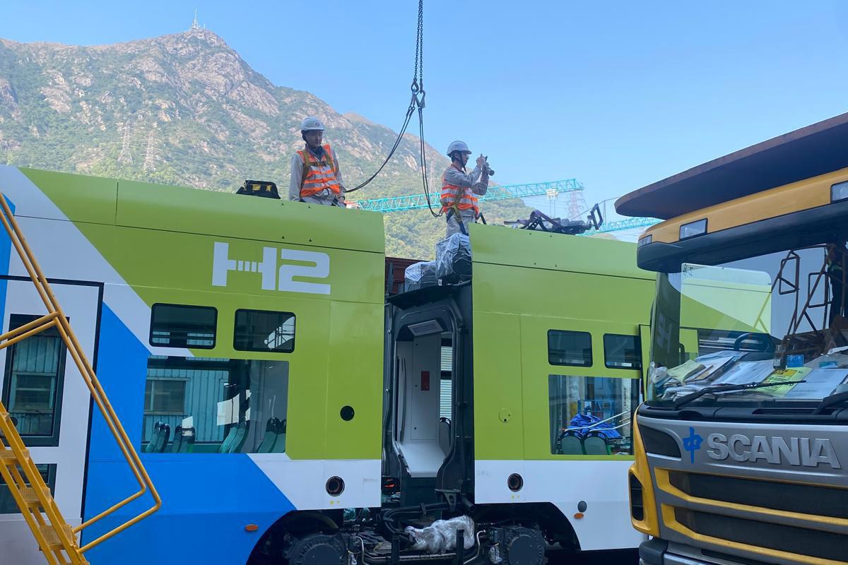 氫能輕鐵測試項目已經完成。(港鐵提供)