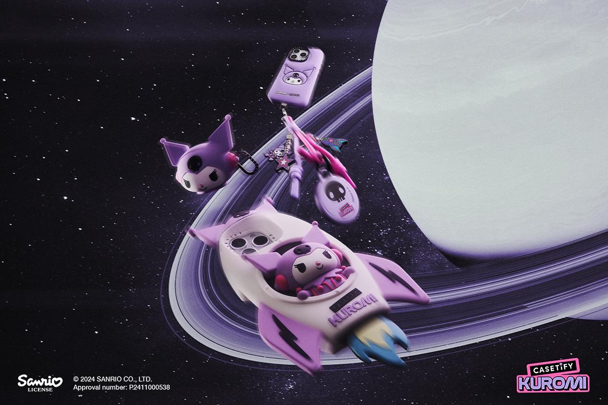 CASETiFY x Kuromi聯乘特別版系列現已推出,火箭造型手機殼相當可愛。