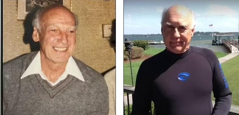 韓德紹(左)與生父(右)長相相似。(互聯網)