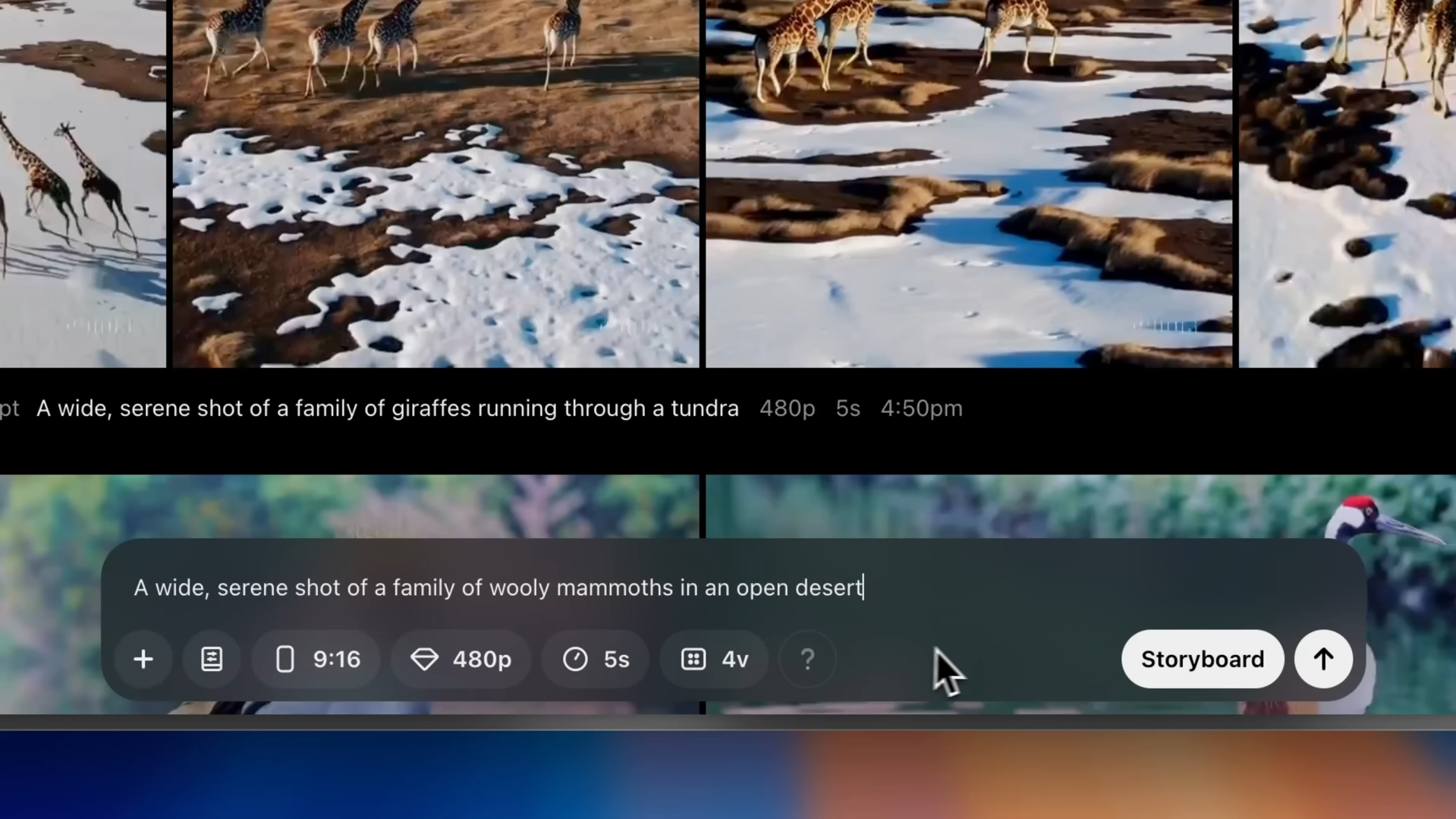 Sora透過文字指令即可生成影片,亦可作不同設定。