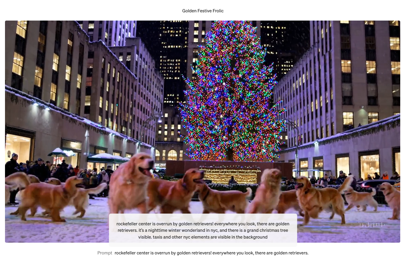 影片相當真實,因此將有ChatGPT標記浮水印作識別。