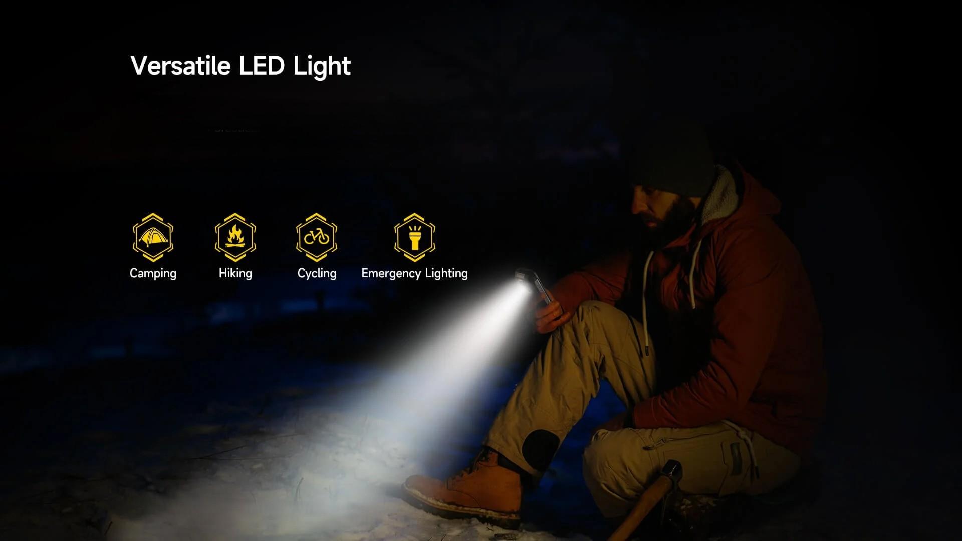 Ulefone Armor Mini 20T Pro手機主鏡頭旁配備130枚LED,提供高達500流明的亮度。