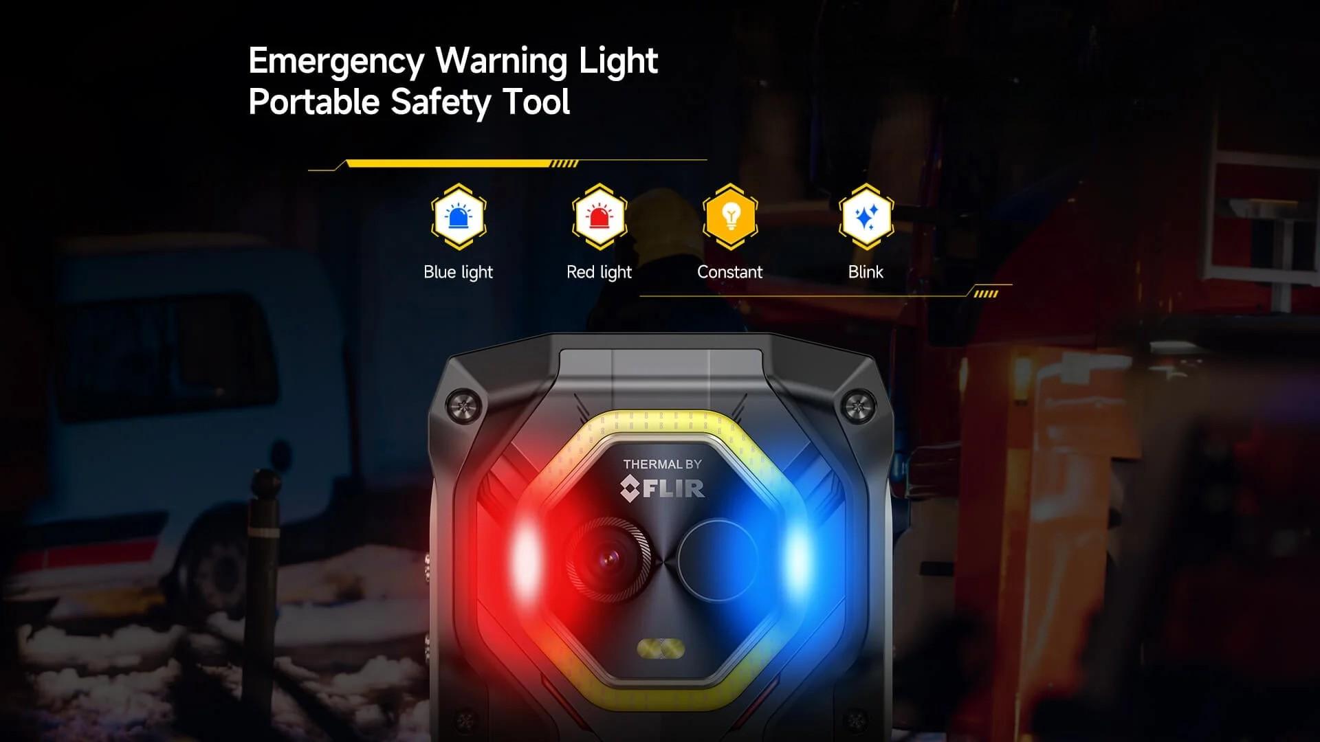 Ulefone Armor Mini 20T Pro設有藍紅兩色警報燈。