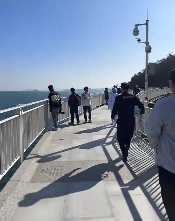 不少遊客目擊墜海情況。