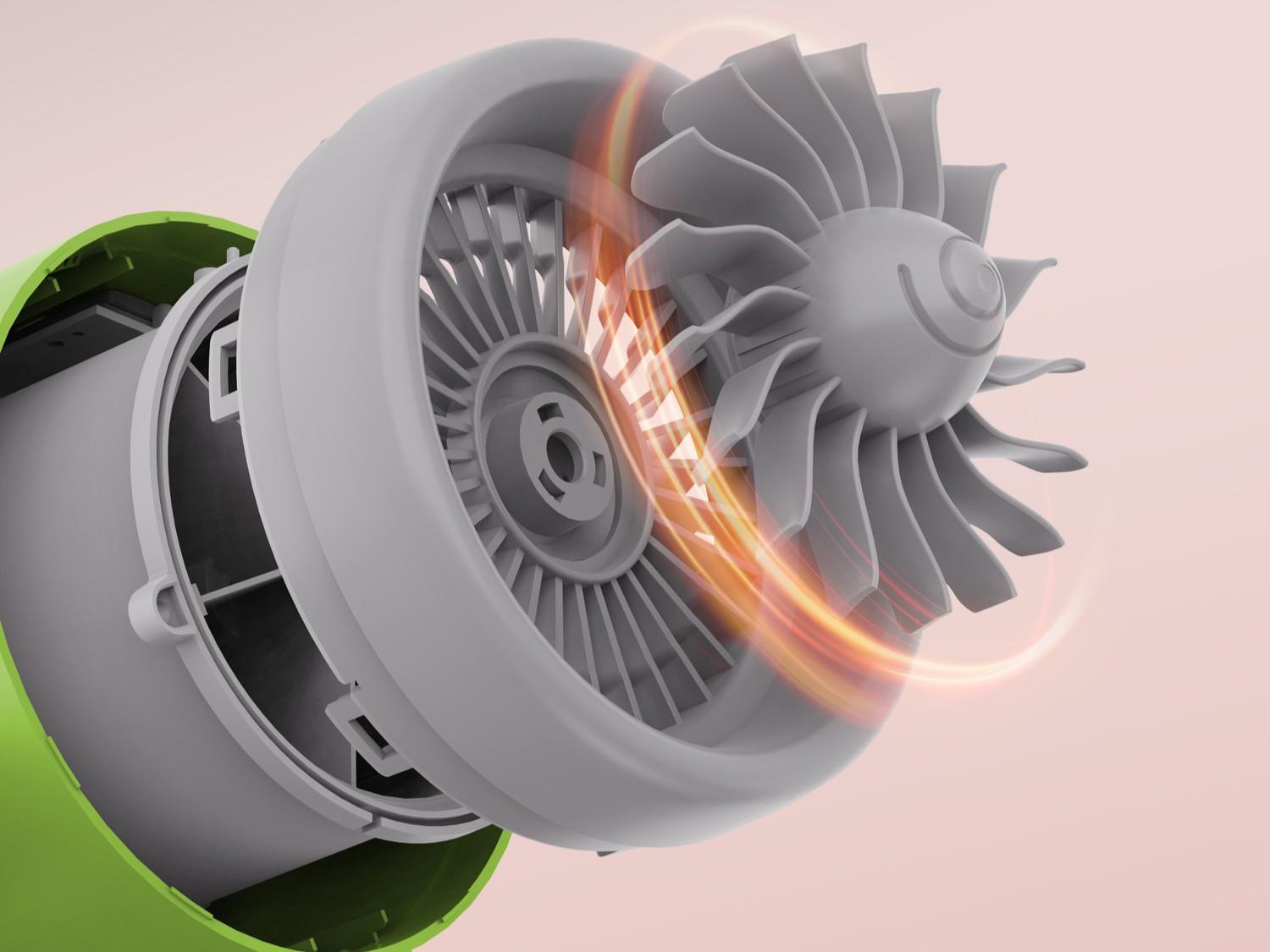 1-Home Warmer內置散風扇葉。