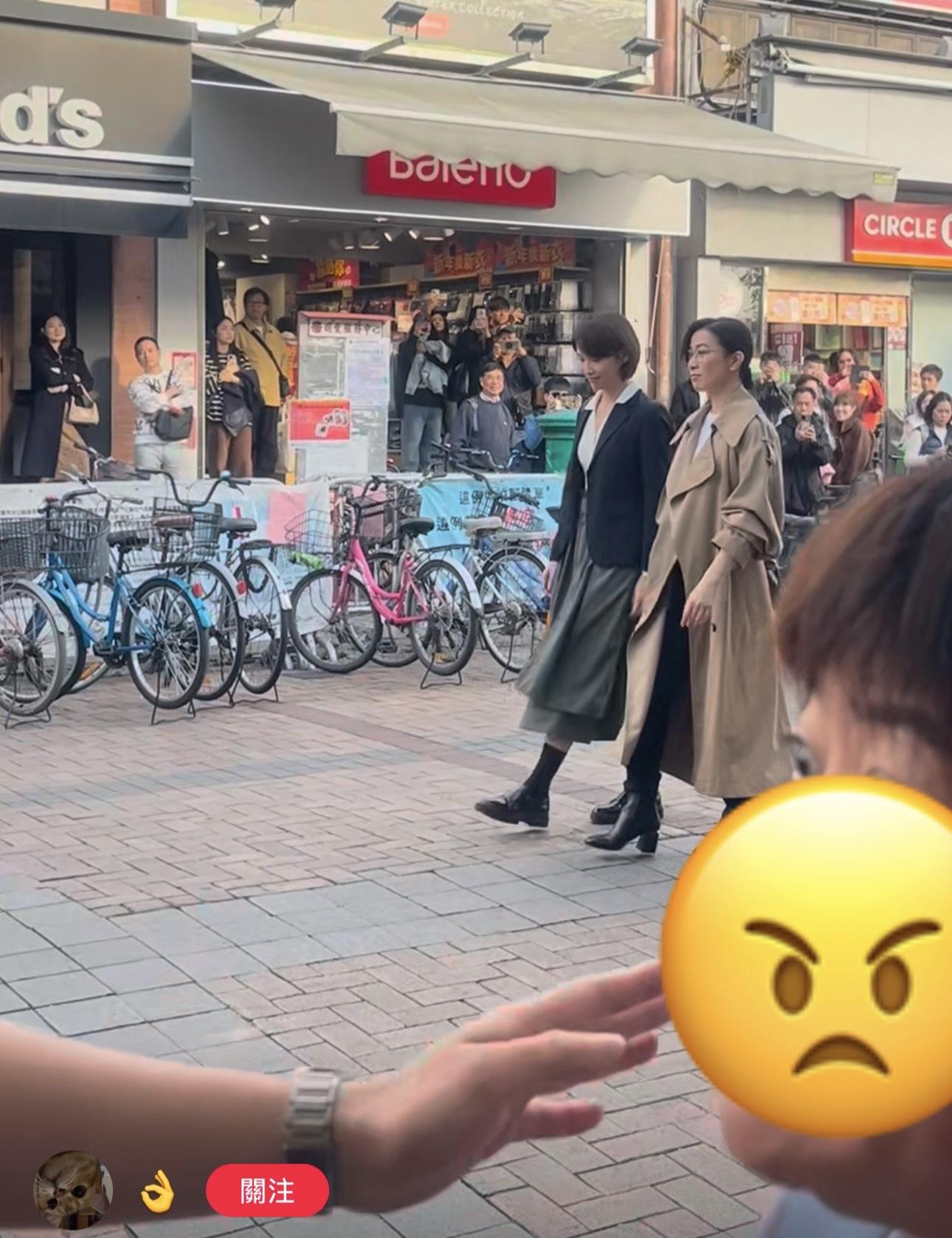 佘詩曼和蔣祖曼現身長洲為新劇《正義女神Themis》開工。