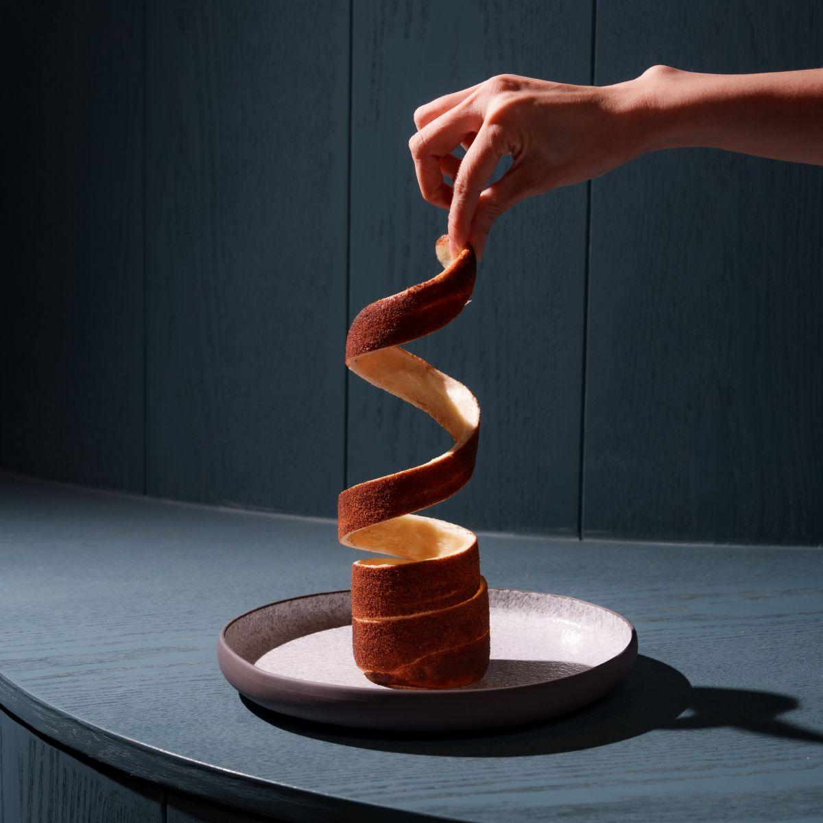 煙囪捲(肉桂原味) $68 外層酥脆的糖衣包裹,內裏柔軟,可選擇配上品牌自家製的雪糕。