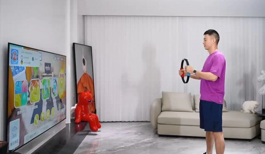 中國電信推出《健身環大師》,無論遊戲包裝、內容及設備,均「神還原」任天堂《健身環大冒險》 (網上圖片)