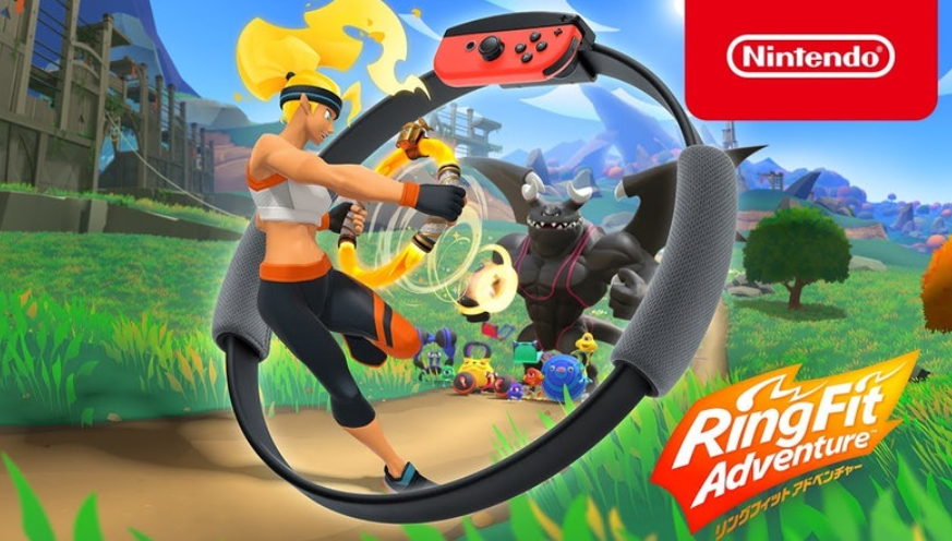 任天堂Switch於2019年推出的遊戲《健身環大冒險RingFit Adventure》 (網上圖片)