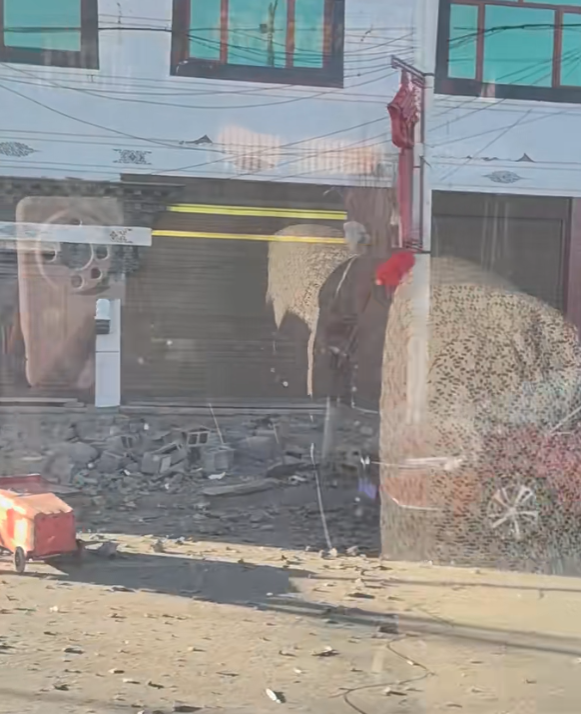 西藏日喀則市發生6.8級地震(小紅書)