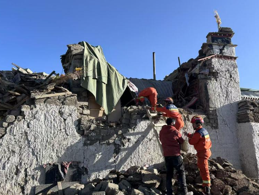 西藏日喀則市發生6.8級地震(新華社)