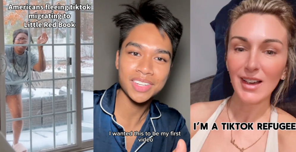 「TikTok難民」美國用戶近日湧入中國另一社交平台「小紅書」(英文稱REDnote),引發大量中美網民直接交流的罕見現象。(網上圖片)