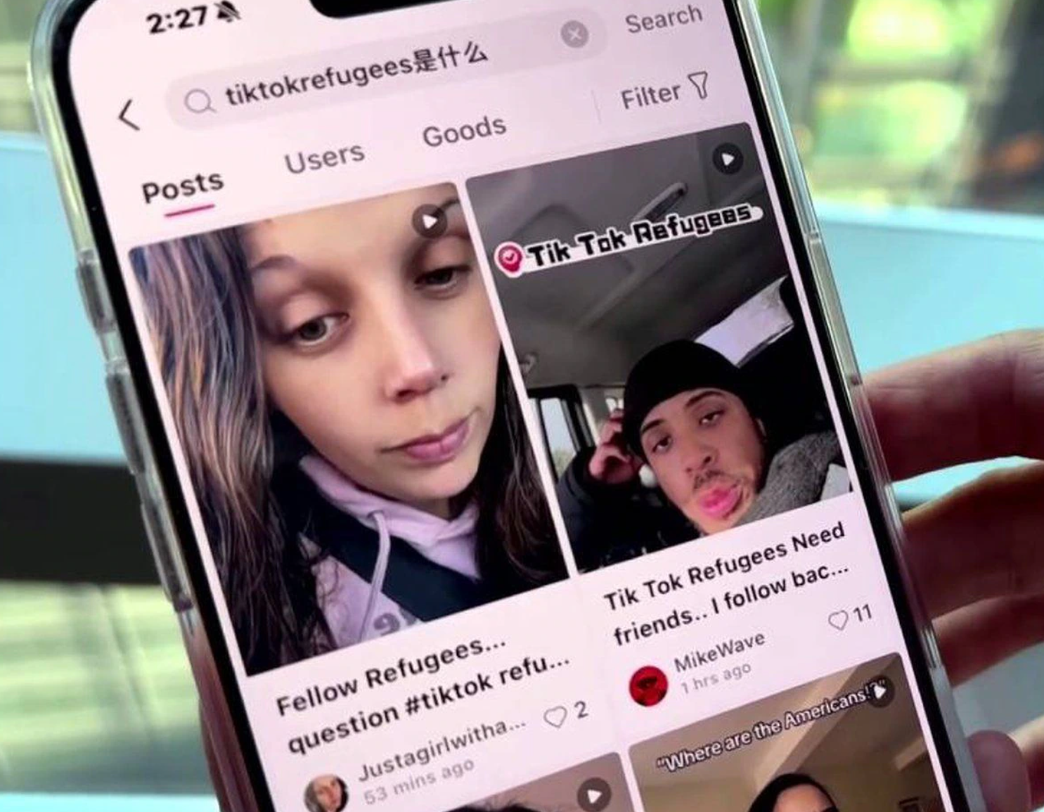 「TikTok難民」美國用戶近日湧入中國另一社交平台「小紅書」(英文稱REDnote),引發大量中美網民直接交流的罕見現象。(網上圖片)