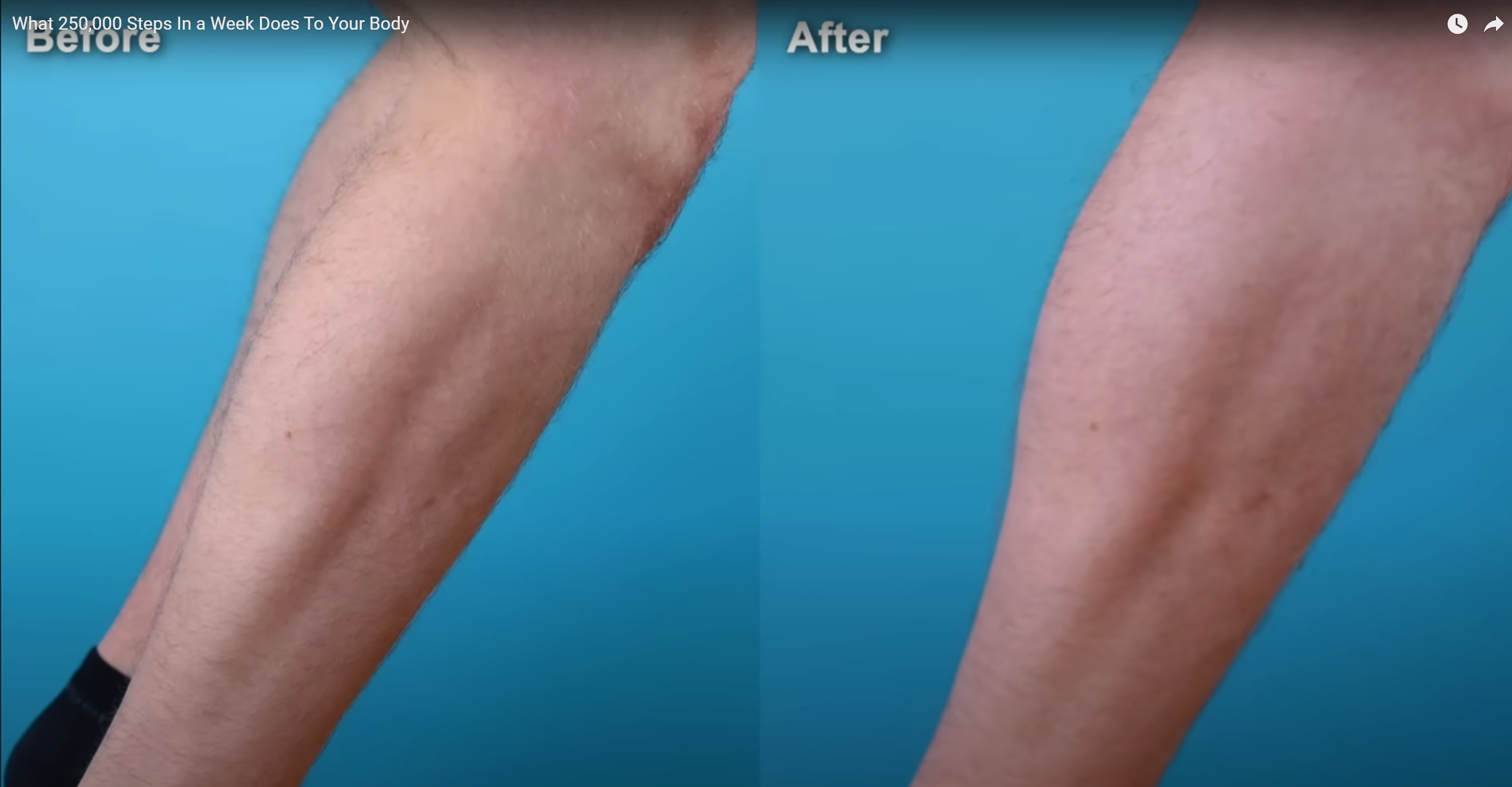 威爾許對比前後照片,身形變得收身結實