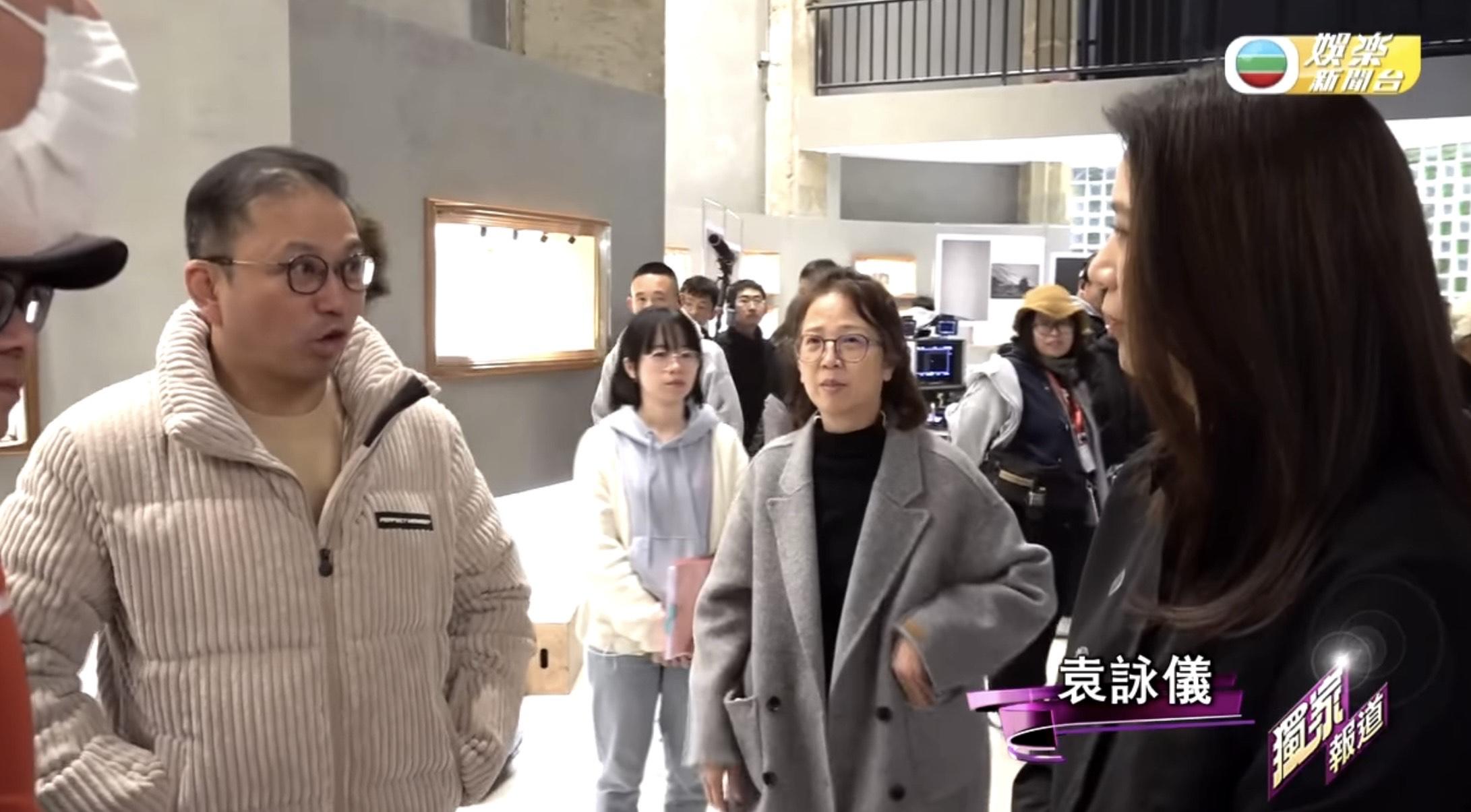 TVB 行政主席許濤親自探班。